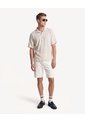 Camisa Resort Textura Rústica  Para Hombre Arena Seven Seven de Seven Seven