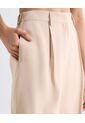 Pantalón Sastrero Encauchado  Para Mujer Beige Seven Seven de Seven Seven