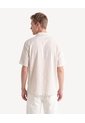 Camisa Resort Textura Rústica  Para Hombre Arena Seven Seven de Seven Seven