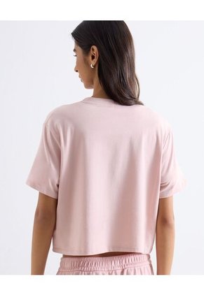 Camiseta Corta Silueta Amplia  Para Mujer Rosado Seven Seven