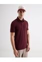 Polo Tejido Regular Fit  Para Hombre Vino Seven Seven de Seven Seven