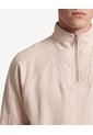 Buzo Boxy Cuello Alto Halfzipper  Para Hombre Beige Seven Seven de Seven Seven