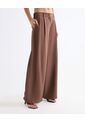 Pantalón Sastrero Encauchado  Para Mujer Taupe Seven Seven de Seven Seven