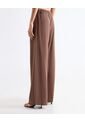 Pantalón Sastrero Encauchado  Para Mujer Taupe Seven Seven de Seven Seven