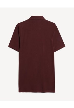 Polo Tejido Regular Fit  Para Hombre Vino Seven Seven