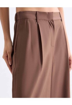 Pantalón Sastrero Encauchado  Para Mujer Taupe Seven Seven