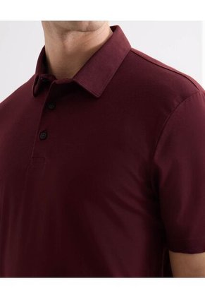 Polo Tejido Regular Fit  Para Hombre Vino Seven Seven
