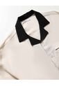 Camisa Boxy Estampada  Para Hombre Beige Seven Seven de Seven Seven