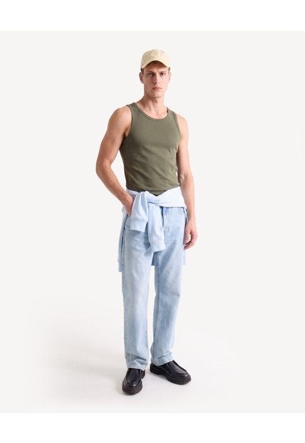 Camiseta Sisa Jersey Suave  Para Hombre Verde Seven Seven