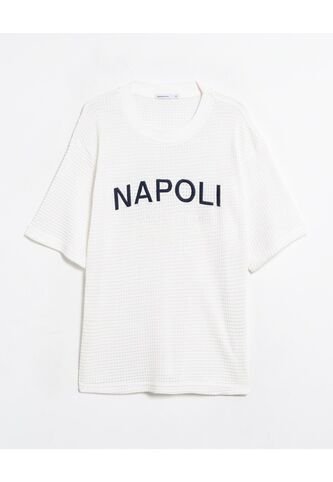 Camiseta  Para Hombre Manga Corta Cuello Redondo Color Marfil Marca Seven Seven #45092860 Seven Seven