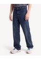 Jean Loose Rígido Tiro Medio  Para Hombre Azul Seven Seven de Seven Seven