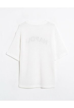 Camiseta  Para Hombre Manga Corta Cuello Redondo Color Marfil Marca Seven Seven #45092860