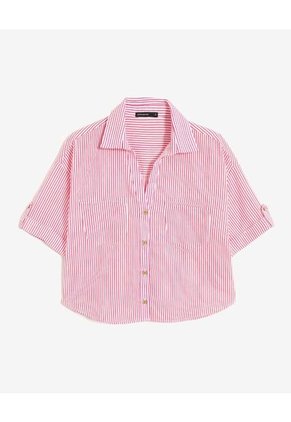 Blusa Camisera Holgada Para Mujer Rojo Seven Seven
