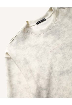 Camiseta Oversize De Efecto Lavado Para Hombre Beige Seven Seven
