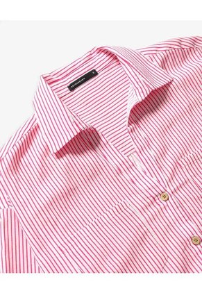 Blusa Camisera Holgada Para Mujer Rojo Seven Seven