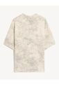 Camiseta Oversize De Efecto Lavado  Para Hombre Beige Seven Seven de Seven Seven