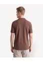 Polo Cuello Abierto Tejido Pesado  Para Hombre Café Seven Seven de Seven Seven