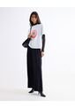 Pantalón Wide Leg Con Cinturón  Para Mujer Negro Seven Seven de Seven Seven