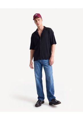Jean Loose Fit Tiro Medio Para Hombre Azul Seven Seven