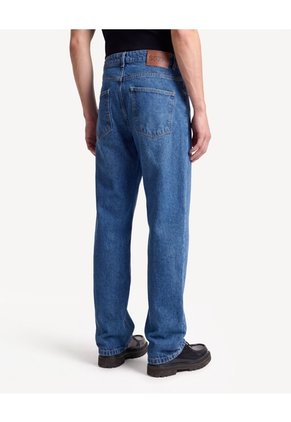 Jean Loose Fit Tiro Medio Para Hombre Azul Seven Seven