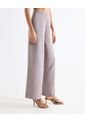 Pantalón Wide Leg Tiro Alto  Para Mujer Marfil Seven Seven de Seven Seven