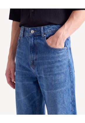 Jean Loose Fit Tiro Medio Para Hombre Azul Seven Seven