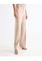 Pantalón Wide Leg Con Pasadores  Para Mujer Beige Seven Seven de Seven Seven