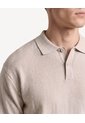Saco Polo Pechera Contrastante  Para Hombre Arena Seven Seven de Seven Seven