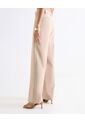 Pantalón Wide Leg Con Pasadores  Para Mujer Beige Seven Seven de Seven Seven