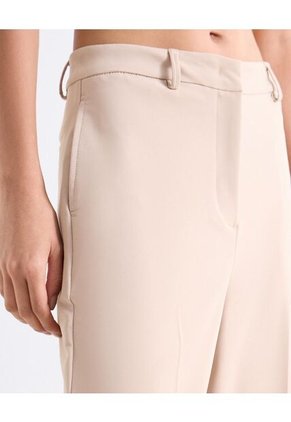 Pantalón Wide Leg Con Pasadores  Para Mujer Beige Seven Seven