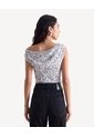 Camiseta Recogidos Laterales  Para Mujer Crema Seven Seven de Seven Seven