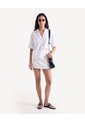 Blusa Camisera Guardapolvo  Para Mujer Crudo Seven Seven de Seven Seven