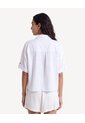 Blusa Camisera Guardapolvo  Para Mujer Crudo Seven Seven de Seven Seven