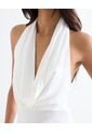 Body Drapeado Con Escote  Para Mujer Blanco Seven Seven de Seven Seven