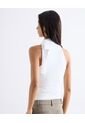 Top Halter Con Drapeado Fruncido  Para Mujer Amarillo Seven Seven de Seven Seven