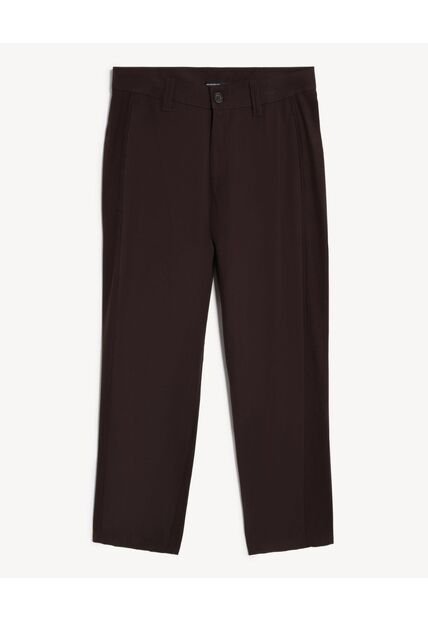 Pantalón Chino Straight  Para Hombre Café Seven Seven