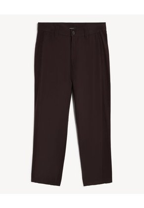 Pantalón Chino Straight Para Hombre Café Seven Seven