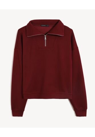 Buso Half Zipper  Para Mujer Vino Seven Seven Seven Seven