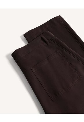 Pantalón Chino Straight Para Hombre Café Seven Seven