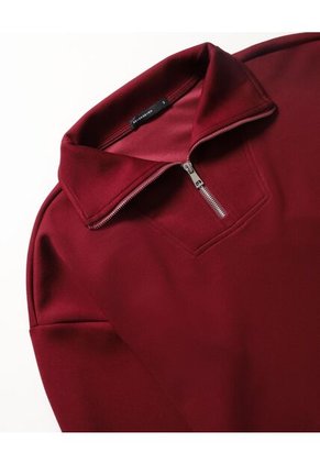 Buso Half Zipper  Para Mujer Vino Seven Seven