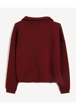 Buso Half Zipper  Para Mujer Vino Seven Seven