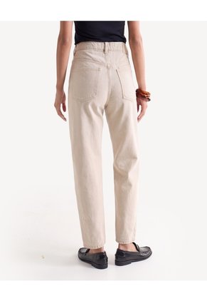 Jean Mom Tiro Alto Para Mujer Taupe Seven Seven