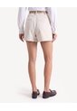 Skort Con Cinturón Removible  Para Mujer Taupe Seven Seven de Seven Seven