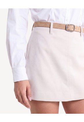 Skort Con Cinturón Removible  Para Mujer Taupe Seven Seven