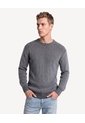 Saco Bicolor Tricot Acanalado  Para Hombre Negro Seven Seven de Seven Seven