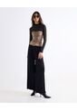 Blusa Strapless Con Torsión  Para Mujer Camel Seven Seven de Seven Seven