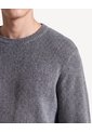Saco Bicolor Tricot Acanalado  Para Hombre Negro Seven Seven de Seven Seven