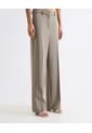Pantalón Wide Leg Con Pasadores  Para Mujer Gris Seven Seven de Seven Seven