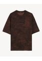 Camiseta Oversize De Efecto Lavado  Para Hombre Vino Seven Seven de Seven Seven