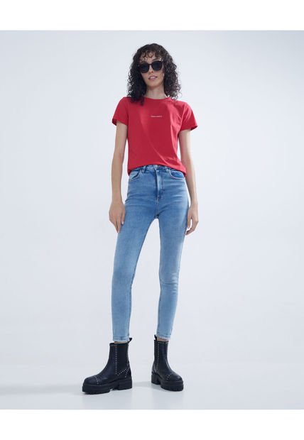 Jean Para Mujer Skinny Color Azul Medio Marca Seven Seven #28160804